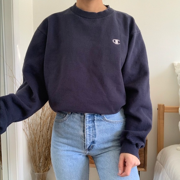 Champion Tops - Navy Blue Champion Eco Authentic Sweatshirt